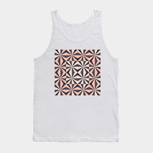 Vintage Geometric Zig Zag Pattern Tank Top